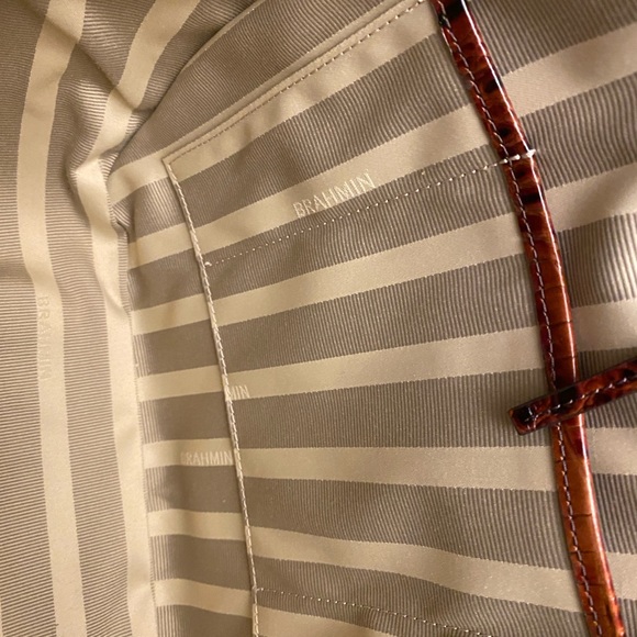 Brahmin Marianna Rose Gold Provence, embossed genuine leather Tote/Satchel. - Picture 12 of 12